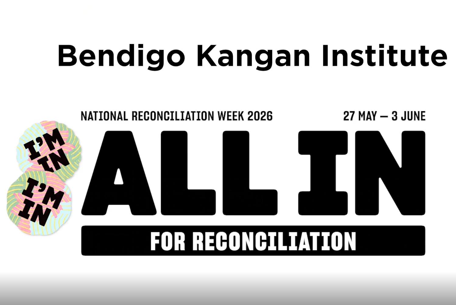 Bendigo TAFE goes All In for National Reconciliation Week 2026